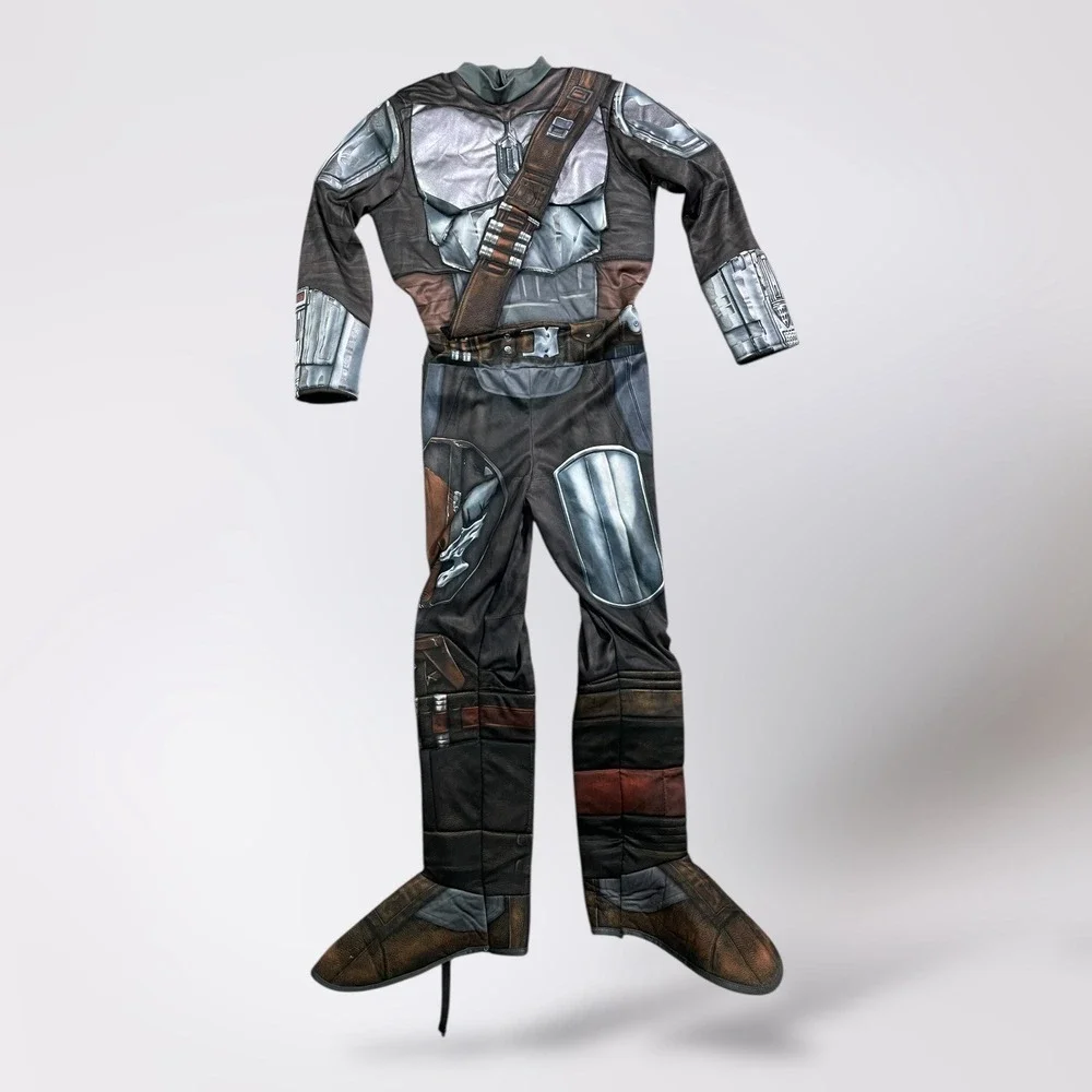 Star Wars The Mandalorian Beskar Armor Child Costume Medium Halloween Boys - Picture 2 of 12